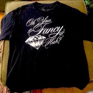 Brass “Oh you fancy huh” t-shirt size large